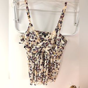 Floral top with straps